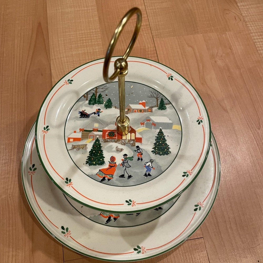Holiday serving tray